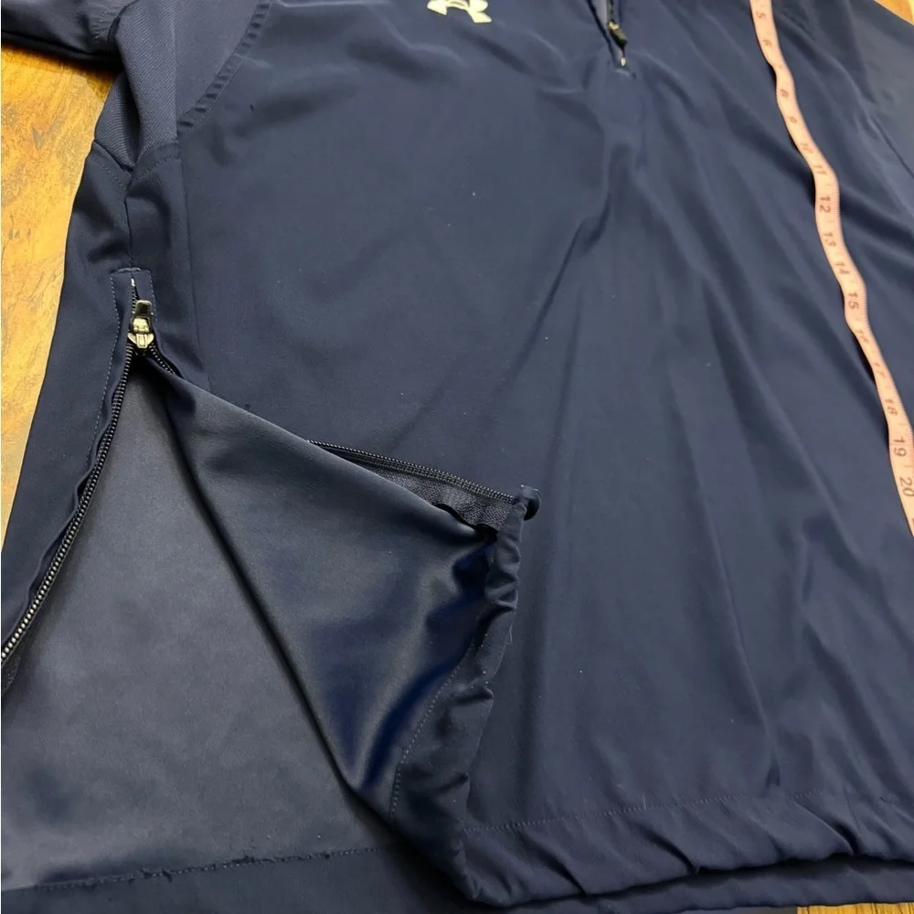 Under Armour Quarter Zip Pullover Navy Short Sleeve Golf Athletic Men’s Large